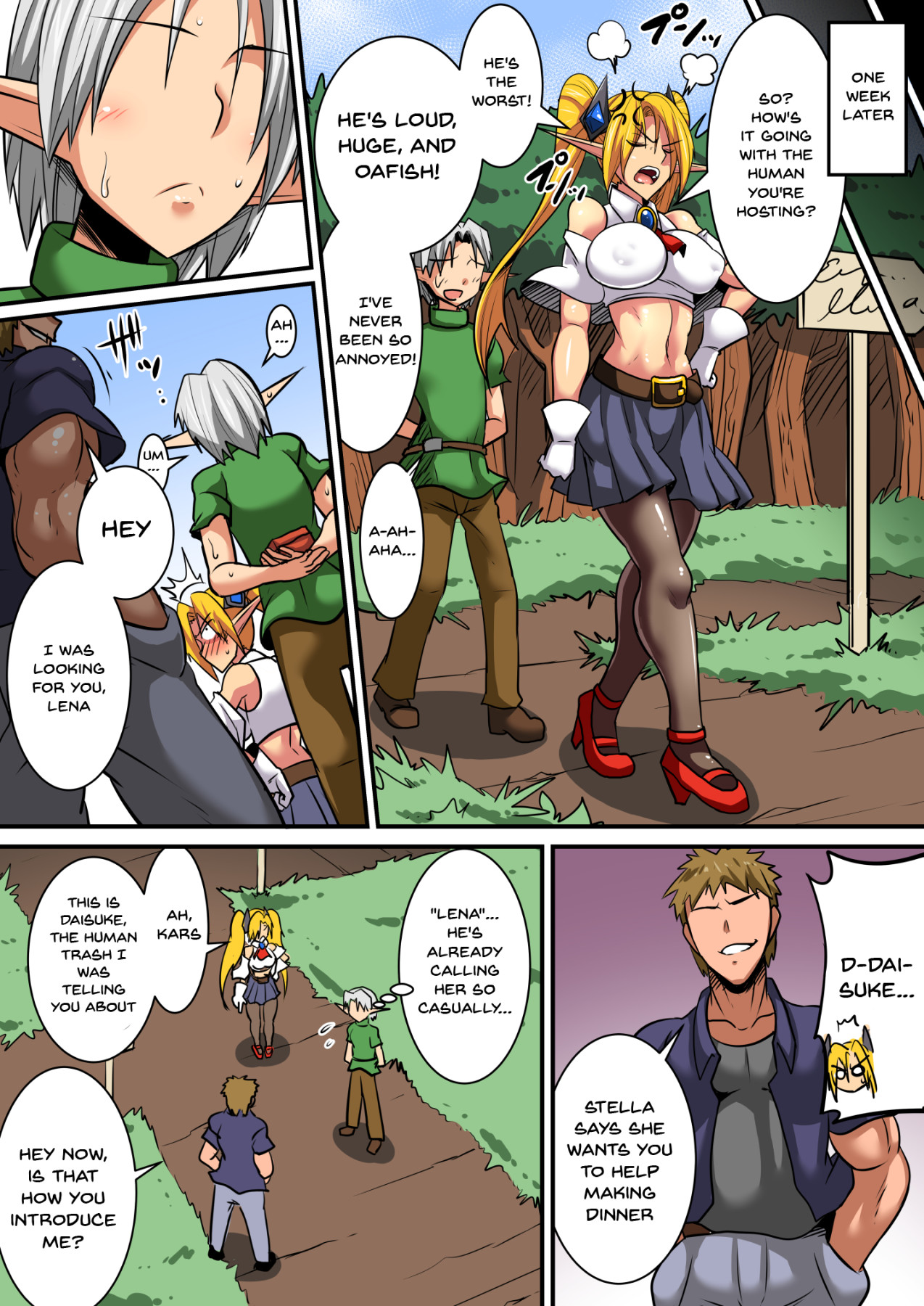 Hentai Manga Comic-Having a Culture Exchange With an Elf Mother and Daughter ~Lena Edition~-Read-14